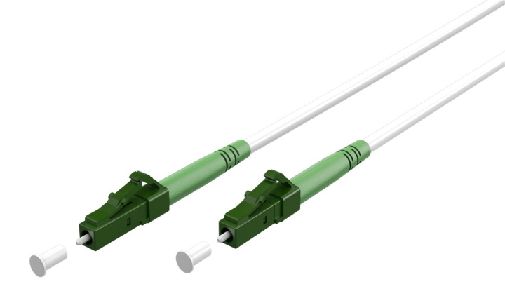 Goobay Fibre-optic Cable (FTTH), Singlemode (OS2) White,(Simplex) optical fibre (FOC), LC-APC (8°) male > LC-APC (8°) male, halogen-free cable sheath (LSZH) in the group COMPUTERS & PERIPHERALS / Computer cables / Network cables / Fiber cabling at TP E-commerce Nordic AB (C39062)