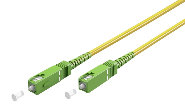 Goobay Fibre-optic Cable (FTTH), Singlemode (OS2) Yellow,(Simplex) optical fibre (FOC), SC-APC (8°) male > SC-APC (8°) male, halogen-free cable sheath (LSZH) in the group COMPUTERS & PERIPHERALS / Computer cables / Network cables / Fiber cabling at TP E-commerce Nordic AB (C39112)