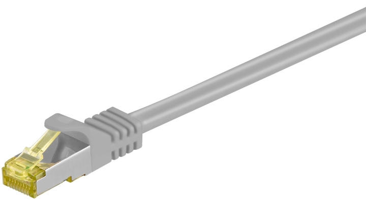 Goobay RJ45 Patch Cord CAT 6A S/FTP (PiMF), 500 MHz, with CAT 7 Raw Cable, grey LSZH halogen-free cable sheat, RJ45 plug (CAT6A), CU in the group COMPUTERS & PERIPHERALS / Computer cables / Network cables / Cat7 at TP E-commerce Nordic AB (C39444)