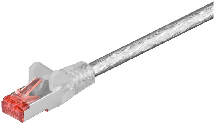 Goobay CAT 6 Patch Cable S/FTP (PiMF), transparent copper conductor (CU), halogen-free cable sheath (LSZH) in the group COMPUTERS & PERIPHERALS / Computer cables / Network cables / Cat6 at TP E-commerce Nordic AB (C39569)