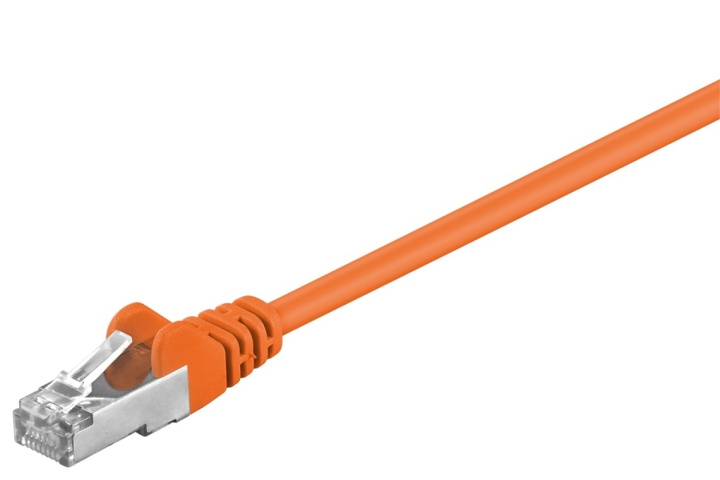 Goobay CAT 5e Patch Cable, F/UTP, orange copper-clad aluminium wire (CCA) in the group COMPUTERS & PERIPHERALS / Computer cables / Network cables / Cat5e at TP E-commerce Nordic AB (C39607)