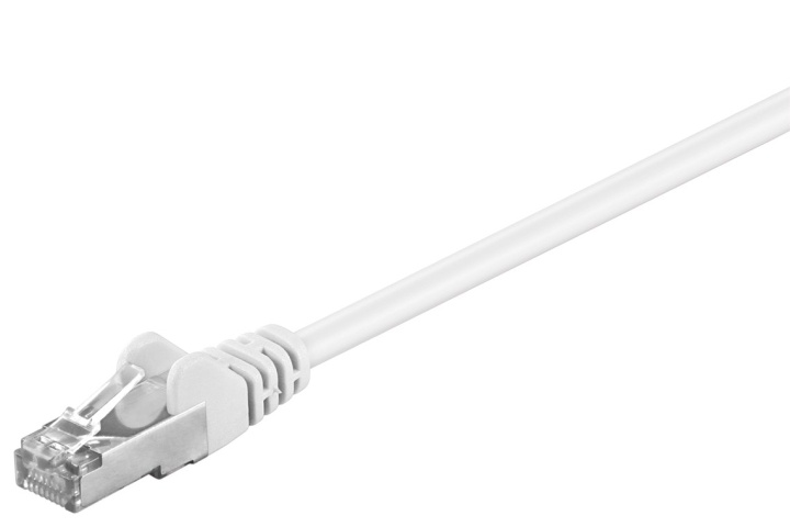 Goobay CAT 5e Patch Cable, SF/UTP, white copper-clad aluminium wire (CCA) in the group COMPUTERS & PERIPHERALS / Computer cables / Network cables / Cat5e at TP E-commerce Nordic AB (C39624)