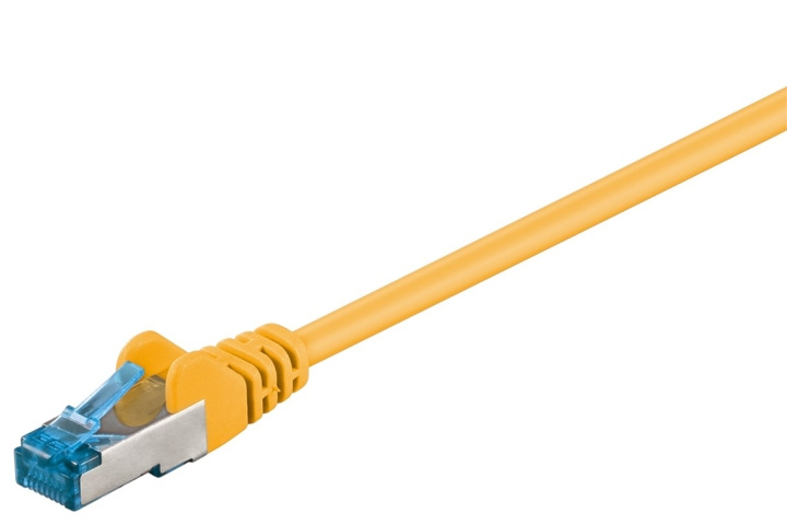 Goobay CAT 6A Patch Cable, S/FTP (PiMF), yellow copper conductor (CU), halogen-free cable sheath (LSZH) in the group COMPUTERS & PERIPHERALS / Computer cables / Network cables / Cat6 at TP E-commerce Nordic AB (C39684)