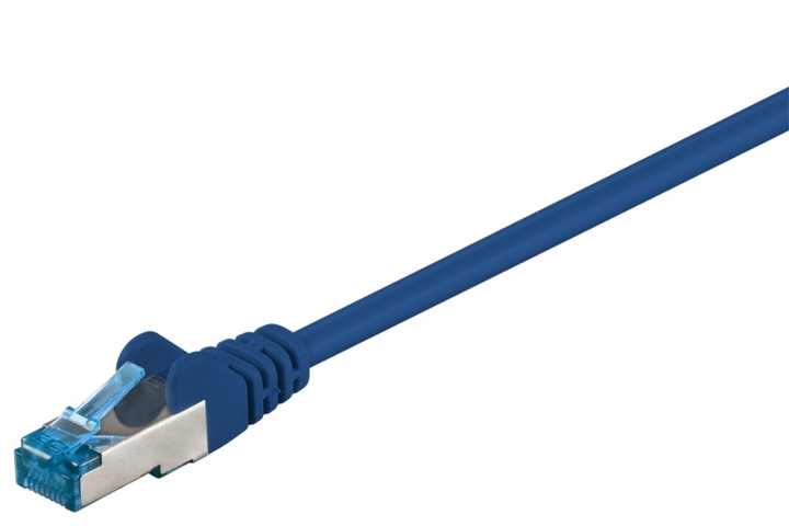 Goobay CAT 6A Patch Cable, S/FTP (PiMF), blue copper conductor (CU), halogen-free cable sheath (LSZH) in the group COMPUTERS & PERIPHERALS / Computer cables / Network cables / Cat6 at TP E-commerce Nordic AB (C39703)