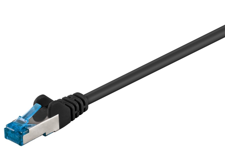 Goobay CAT 6A Patch Cable, S/FTP (PiMF), black copper conductor (CU), halogen-free cable sheath (LSZH) in the group COMPUTERS & PERIPHERALS / Computer cables / Network cables / Cat6 at TP E-commerce Nordic AB (C39750)