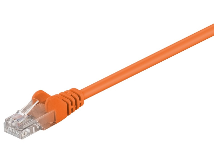 Goobay CAT 5e Patch Cable, U/UTP, orange copper-clad aluminium wire (CCA) in the group COMPUTERS & PERIPHERALS / Computer cables / Network cables / Cat5e at TP E-commerce Nordic AB (C39816)