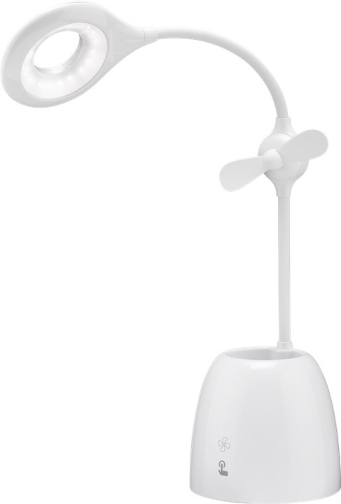 Goobay LED Desk Lamp Fan + Pen Box interior lighting for a study, children’s room, bedroom or office in the group HOME ELECTRONICS / Lighting / Table lamps at TP E-commerce Nordic AB (C40119)