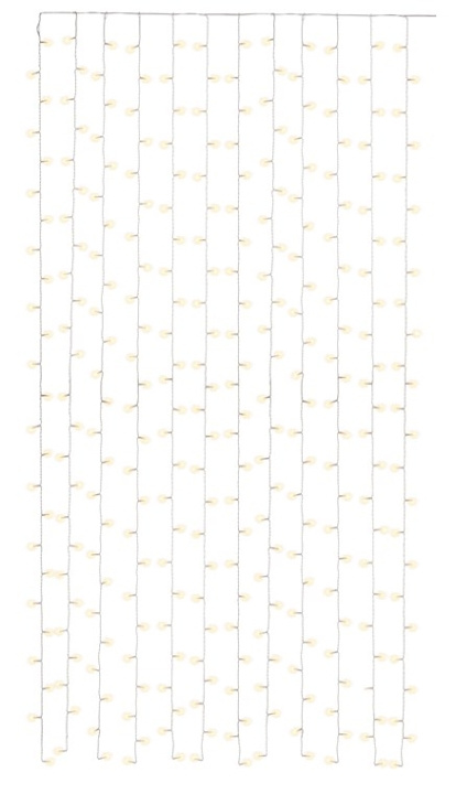 Goobay Light Curtain with 300 LEDs with remote control, timer function, 8 light modes, dimmer, USB and battery operation, warm white (3000 K) in the group HOME ELECTRONICS / Lighting / LED strips at TP E-commerce Nordic AB (C40129)