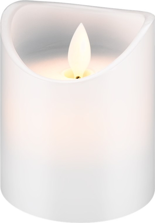 Goobay LED Real Wax Candle, White, 7.5 x 10 cm beautiful and safe lighting solution for many areas including homes and loggias, offices or schools in the group HOME ELECTRONICS / Lighting / Other lighting at TP E-commerce Nordic AB (C40266)