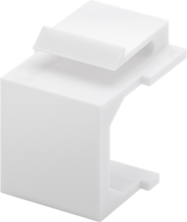 Goobay Keystone Cover (Pack of 4), white to be used as dust cover in the group COMPUTERS & PERIPHERALS / Computer cables / Network cables / Adapters & Conductor joints at TP E-commerce Nordic AB (C40292)