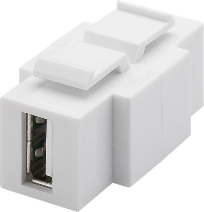 Goobay Keystone USB Module, Equipped for Two-Way Installation 16.9 mm width, USB 2.0 female (type A) in the group COMPUTERS & PERIPHERALS / Computer cables / Network cables / Adapters & Conductor joints at TP E-commerce Nordic AB (C40296)