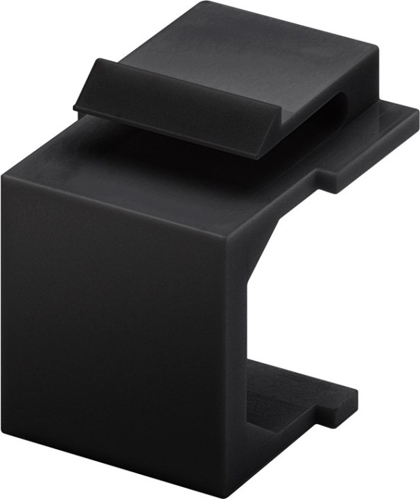 Goobay Keystone Cover (Pack of 4), black to be used as dust cover in the group COMPUTERS & PERIPHERALS / Computer cables / Network cables / Adapters & Conductor joints at TP E-commerce Nordic AB (C40300)