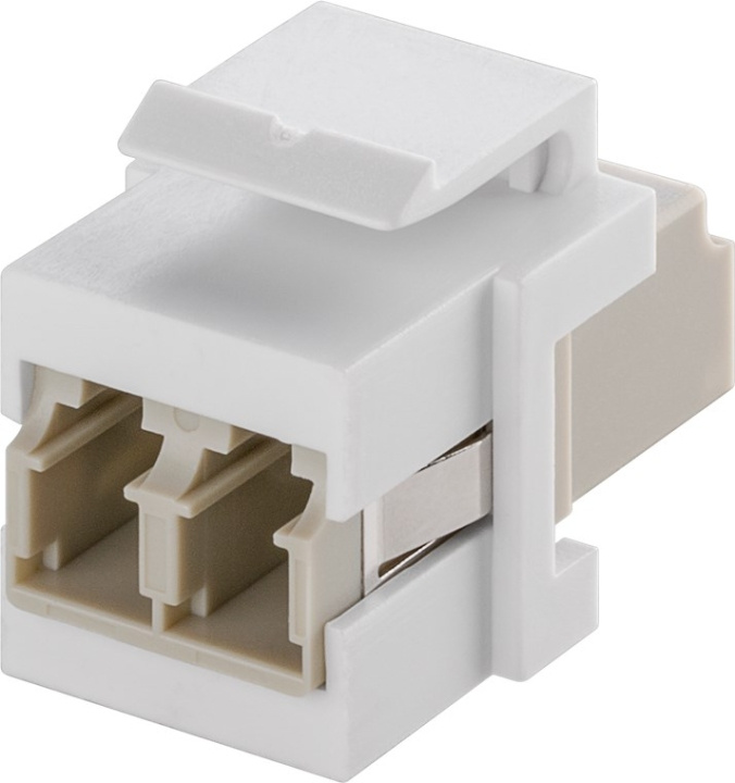 Goobay Keystone Fibre-Optic Cable Module 17.2 mm width, 2 LC-Duplex female in the group COMPUTERS & PERIPHERALS / Computer cables / Network cables / Adapters & Conductor joints at TP E-commerce Nordic AB (C40301)