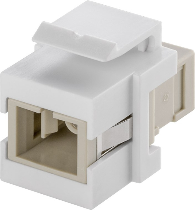 Goobay Keystone Fibre-Optic Cable Module 17 mm width, 2 SC-Simplex female in the group COMPUTERS & PERIPHERALS / Computer cables / Network cables / Adapters & Conductor joints at TP E-commerce Nordic AB (C40302)