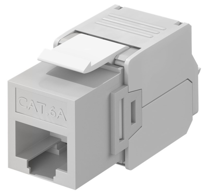 Goobay Keystone Module RJ45 CAT 6A, UTP 16.5 mm wide, crocodile type, terminal strip for tool-free IDC mounting in the group COMPUTERS & PERIPHERALS / Computer cables / Network cables / Adapters & Conductor joints at TP E-commerce Nordic AB (C40309)