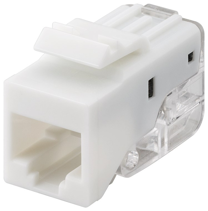 Goobay Keystone Module RJ45 CAT 5e, UTP, 100 MHz 18.11 mm wide, for IDC connection (toolless), Snap-In system in the group COMPUTERS & PERIPHERALS / Computer cables / Network cables / Adapters & Conductor joints at TP E-commerce Nordic AB (C40351)