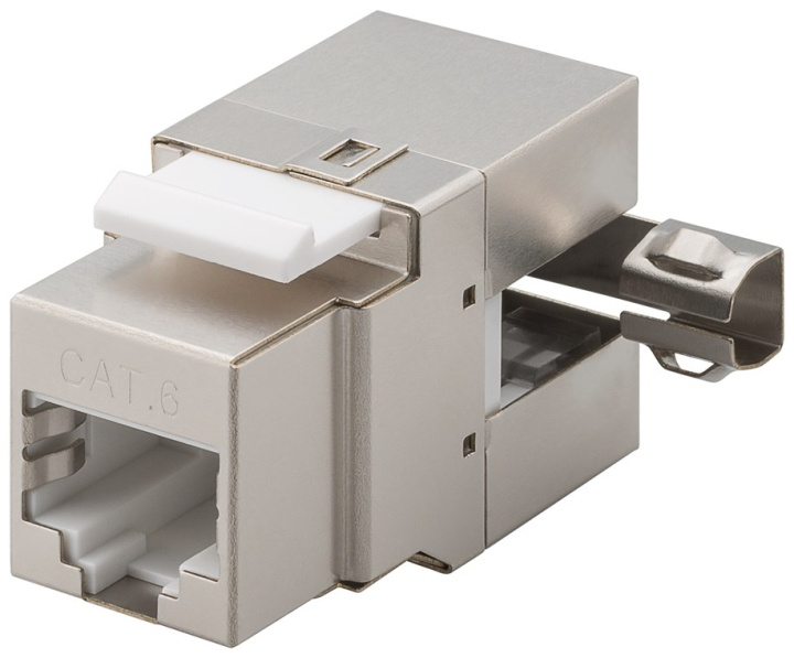 Goobay Keystone Module RJ45 CAT 6, STP, 250 MHz 17.4 mm wide, for IDC connection (toolless), 90° angled output in the group COMPUTERS & PERIPHERALS / Computer cables / Network cables / Adapters & Conductor joints at TP E-commerce Nordic AB (C40356)