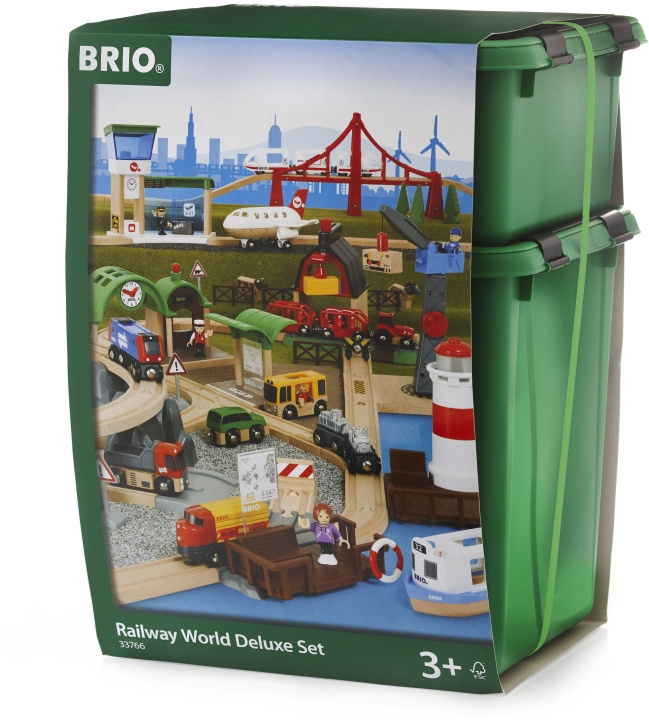 BRIO 33766 - World Deluxe Järnvägsset in the group TOYS, KIDS & BABY PRODUCTS / Toys / Building toys / Brio train tracks at TP E-commerce Nordic AB (C40395)