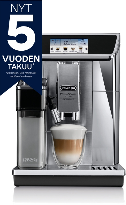 Delonghi Primadonna Elite Experience ECAM650.85.MS -kahviautomaatti in the group HOME, HOUSEHOLD & GARDEN / Household appliances / Coffee makers and accessories / Drip coffee makers at TP E-commerce Nordic AB (C40860)