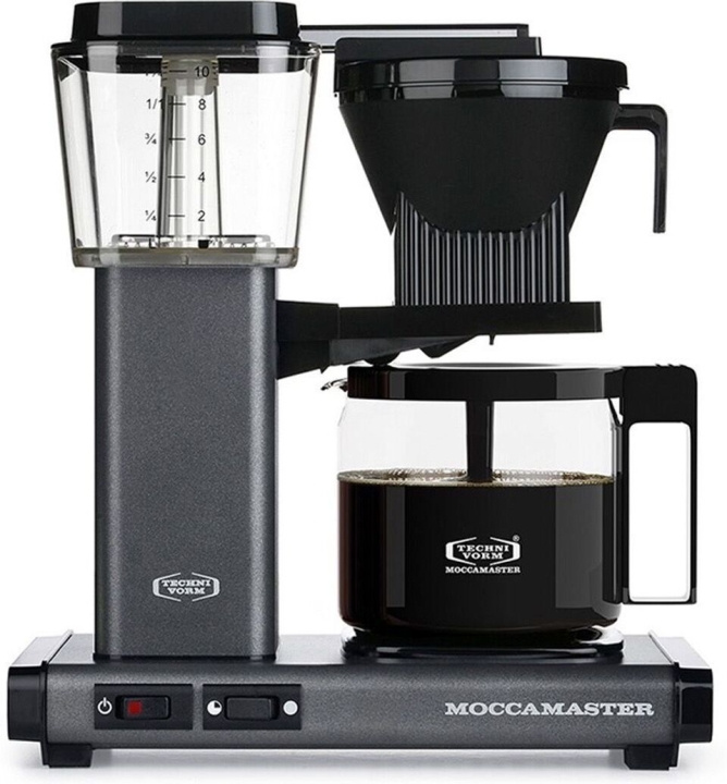 Moccamaster Automatic -kaffebryggare, stengrå in the group HOME, HOUSEHOLD & GARDEN / Household appliances / Coffee makers and accessories / Drip coffee makers at TP E-commerce Nordic AB (C40892)