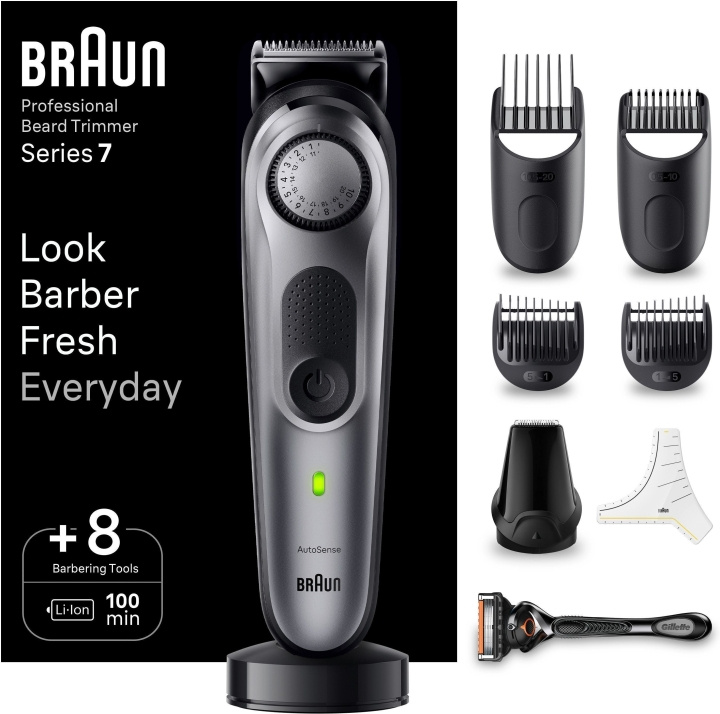 Braun Series 7 BT7420 -partatrimmeri in the group BEAUTY & HEALTH / Hair & Styling / Shaving & Trimming / Beard trimmer & Accessories at TP E-commerce Nordic AB (C40952)