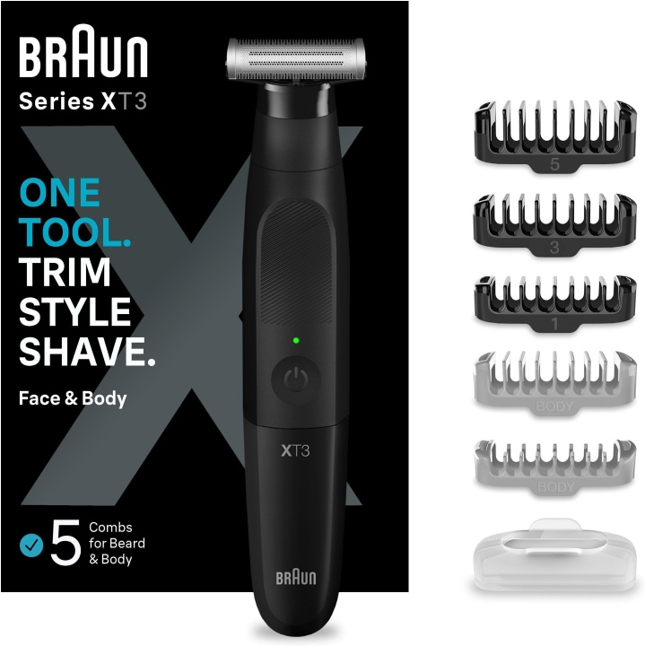 Braun Series X XT3200 -partatrimmeri in the group BEAUTY & HEALTH / Hair & Styling / Shaving & Trimming / Beard trimmer & Accessories at TP E-commerce Nordic AB (C40955)