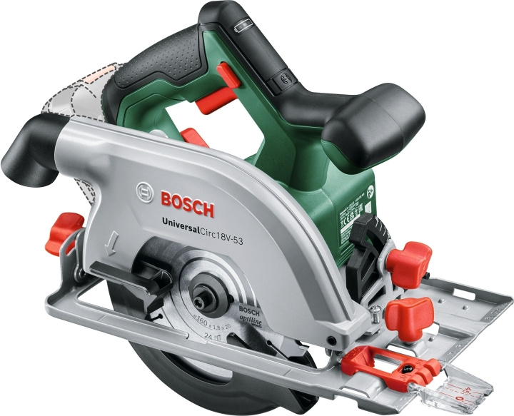 Bosch Power Tools Bosch UniversalCirc 18V-53 akkupyöräsaha, solo in the group HOME, HOUSEHOLD & GARDEN / Tools / Saws at TP E-commerce Nordic AB (C40962)