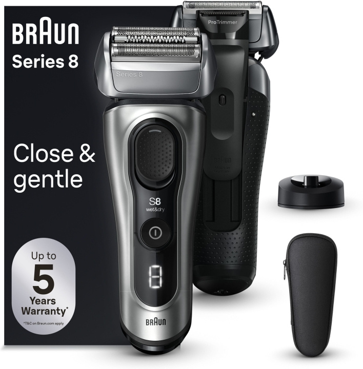 Braun Series 8 8517s -parranajokone in the group BEAUTY & HEALTH / Hair & Styling / Shaving & Trimming / Shavers at TP E-commerce Nordic AB (C40978)