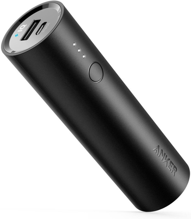 Anker PowerCore 5000 -varavirtalähde, 5000 mAh, musta in the group SMARTPHONE & TABLETS / Chargers & Cables / Powerbanks at TP E-commerce Nordic AB (C41041)