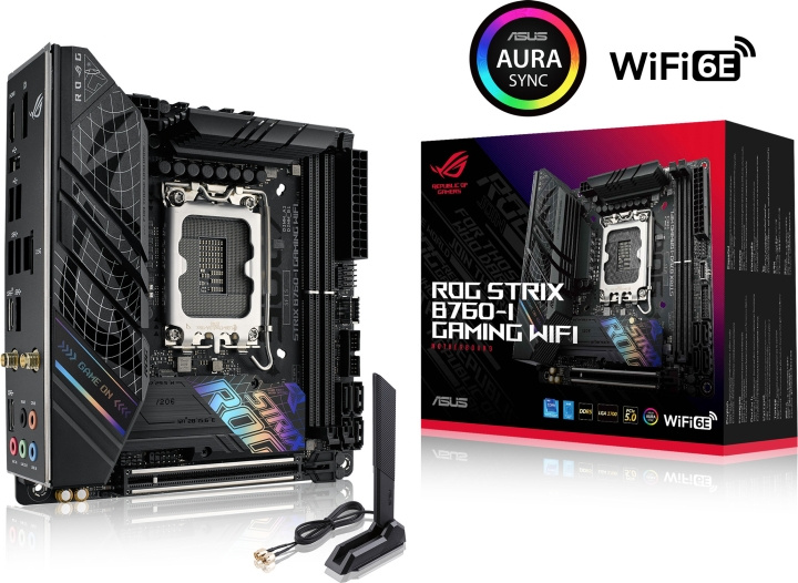 Asus ROG STRIX B760-I GAMING WIFI Mini-ITX -emolevy in the group COMPUTERS & PERIPHERALS / Computer components / Motherboard at TP E-commerce Nordic AB (C41107)