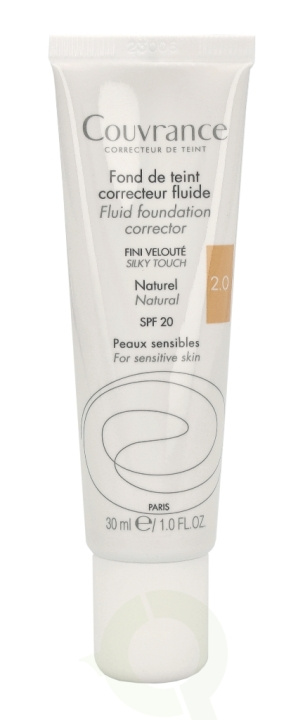 Avene Fluid Foundation Corrector SPF20 30 ml #2 Natural in the group BEAUTY & HEALTH / Makeup / Facial makeup / Foundation at TP E-commerce Nordic AB (C41234)