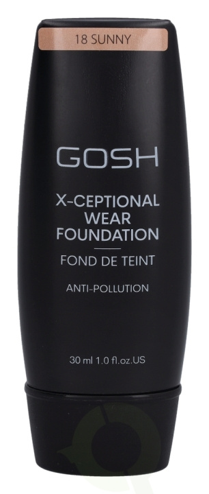 Gosh X-Ceptional Wear Foundation Long Lasting Makeup 30 ml 18 Sunny in the group BEAUTY & HEALTH / Makeup / Facial makeup / Foundation at TP E-commerce Nordic AB (C41476)