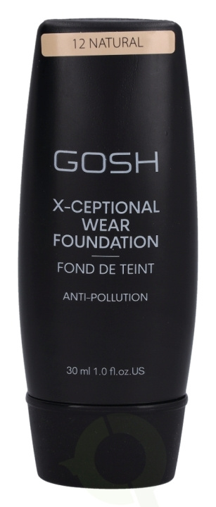 Gosh X-Ceptional Wear Foundation Long Lasting Makeup 30 ml #12 Natural in the group BEAUTY & HEALTH / Makeup / Facial makeup / Foundation at TP E-commerce Nordic AB (C41479)