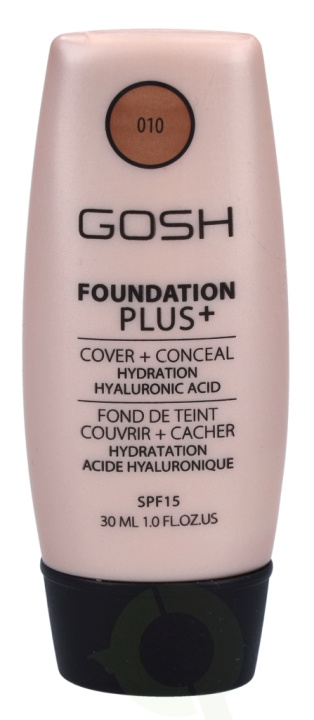 Gosh Foundation Plus+ SPF15 30 ml Tan in the group BEAUTY & HEALTH / Makeup / Facial makeup / Foundation at TP E-commerce Nordic AB (C41490)