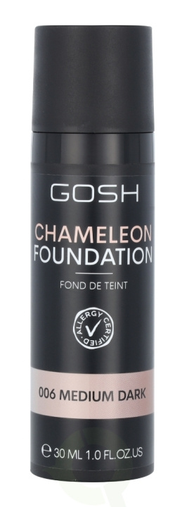 Gosh Chameleon Foundation 30 ml 006 Medium Dark in the group BEAUTY & HEALTH / Makeup / Facial makeup / Foundation at TP E-commerce Nordic AB (C41495)