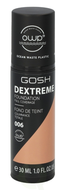 Gosh Dextreme Full Coverage Foundation 30 ml 006 Honey in the group BEAUTY & HEALTH / Makeup / Facial makeup / Foundation at TP E-commerce Nordic AB (C41499)