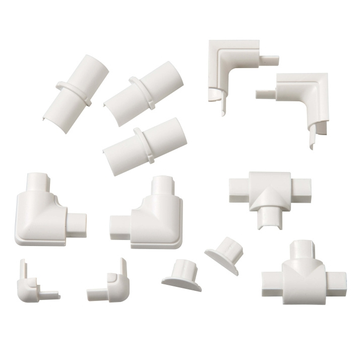 D-LINE Adapter Kit 16x8mm Vit in the group HOME ELECTRONICS / Cables & Adapters / Kable management at TP E-commerce Nordic AB (C41955)