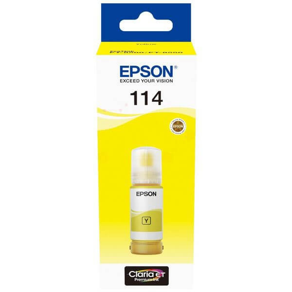 Epson Ink C13T07B440 114 Yellow Ecotank in the group COMPUTERS & PERIPHERALS / Printers & Accessories / Ink & Toner / Ink cartridges / Epson at TP E-commerce Nordic AB (C42037)