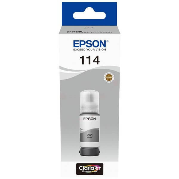 Epson Ink C13T07B540 114 Grey Ecotank in the group COMPUTERS & PERIPHERALS / Printers & Accessories / Ink & Toner / Ink cartridges / Epson at TP E-commerce Nordic AB (C42038)