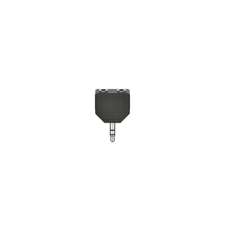 Hama Adapter Audio 2x3.5mm- 3.5mm 2xHona-Hane Svart in the group HOME ELECTRONICS / Cables & Adapters / Audio analog / Adapters at TP E-commerce Nordic AB (C42073)