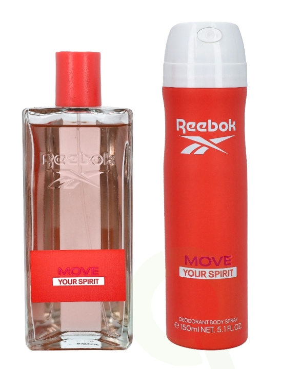 Reebok Move Your Spirit Women Giftset 250 ml, Edt Spray 100ml/Body Spray 150ml in the group BEAUTY & HEALTH / Gift sets / Gift sets for her at TP E-commerce Nordic AB (C42303)