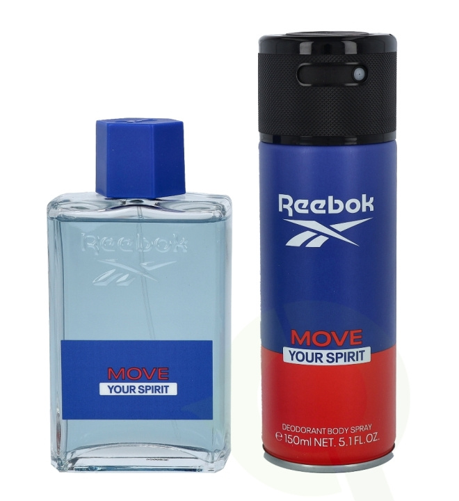 Reebok Move Your Spirit Men Giftset 250 ml, Edt Spray 100ml/Body Spray 150ml in the group BEAUTY & HEALTH / Gift sets / Gift sets for him at TP E-commerce Nordic AB (C42305)