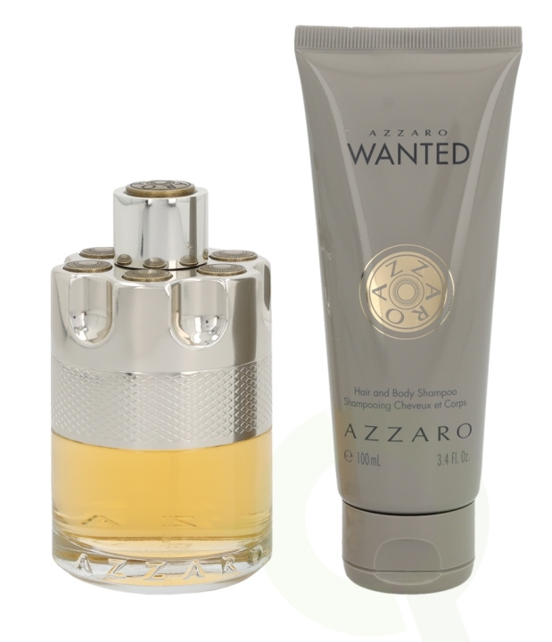 Azzaro Wanted Giftset 200 ml, Edt Spray 100ml/Hair & Body Shampoo 100ml in the group BEAUTY & HEALTH / Gift sets / Gift sets for him at TP E-commerce Nordic AB (C42387)