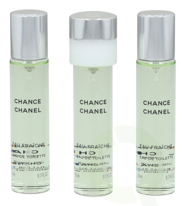 Chanel Chance Eau Fraiche Giftset 60 ml, 3x Edt Spray Refill 20Ml - Twist and Spray in the group BEAUTY & HEALTH / Gift sets / Gift sets for him at TP E-commerce Nordic AB (C42430)