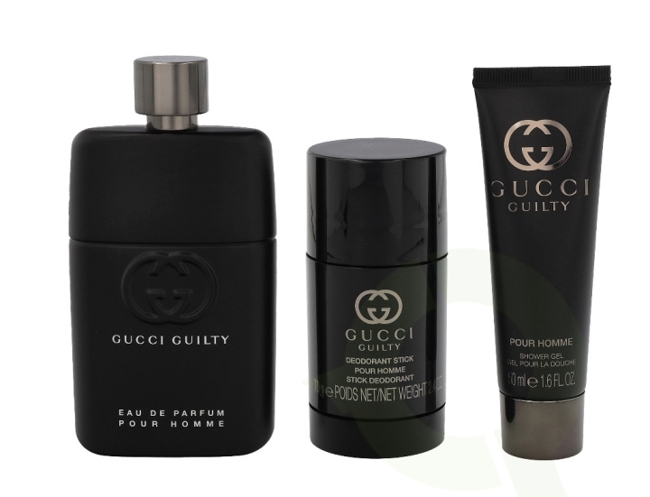 Gucci Guilty Pour Homme Giftset 215 ml, Edp Spray 90ml/Deodorant Stick 75ml/Shower Gel 50ml in the group BEAUTY & HEALTH / Gift sets / Gift sets for him at TP E-commerce Nordic AB (C42442)