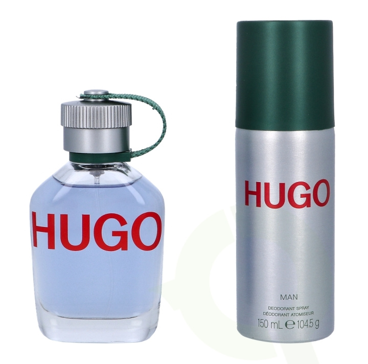 Hugo Boss Hugo Man Giftset 225 ml Edt Spray 75ml/Deodorant Spray 150ml in the group BEAUTY & HEALTH / Gift sets / Gift sets for him at TP E-commerce Nordic AB (C42479)