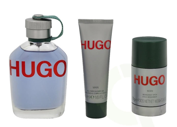 Hugo Boss Hugo Man Giftset 250 ml Edt Spray 125ml/Deodorant Stick 75ml/Shower Gel 50ml in the group BEAUTY & HEALTH / Gift sets / Gift sets for him at TP E-commerce Nordic AB (C42480)