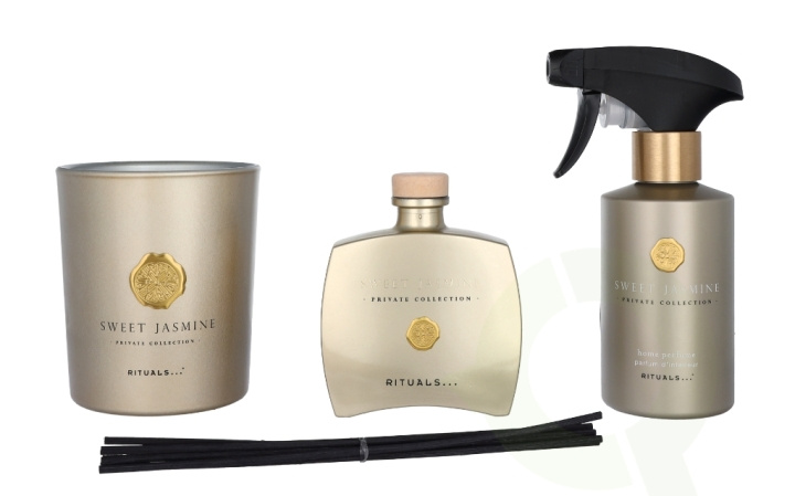 Rituals Private Collection Sweet Jasmine Giftset 710 ml, Fragrance Sticks 100ml / Candle 360g / Home Perfume 250ml in the group BEAUTY & HEALTH / Gift sets / Gift sets for her at TP E-commerce Nordic AB (C42535)