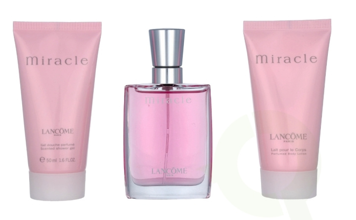Lancome Miracle Femme Giftset 130 ml Edp Spray 30ml/Body Lotion 50ml/Shower Gel 50ml in the group BEAUTY & HEALTH / Gift sets / Gift sets for her at TP E-commerce Nordic AB (C42569)