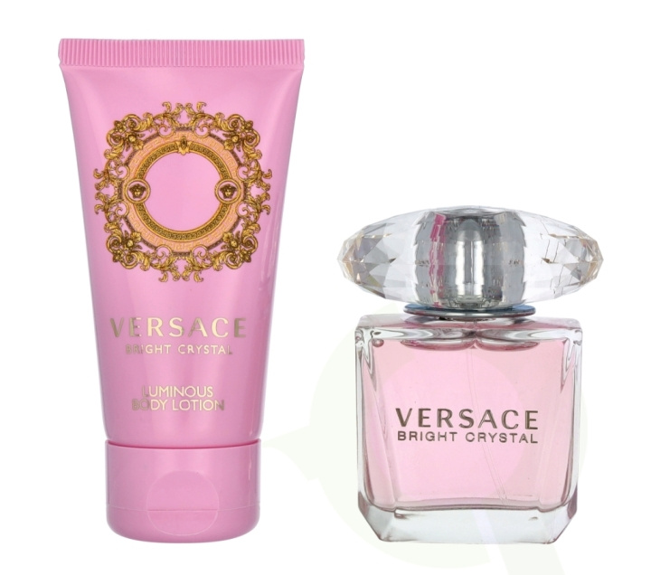 Versace Bright Crystal Giftset 80 ml, Edt Spray 30ml/Body Lotion 50ml in the group BEAUTY & HEALTH / Gift sets / Gift sets for her at TP E-commerce Nordic AB (C42573)